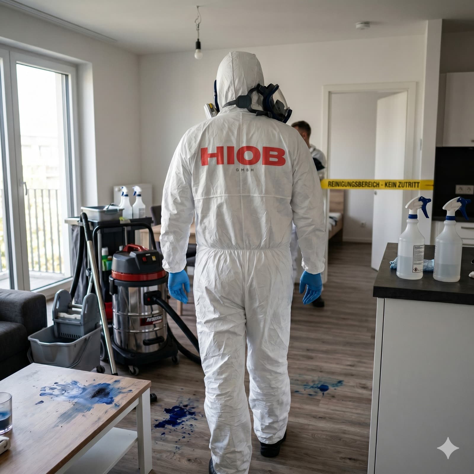 Hiob GmbH – Team in vollständiger PSA-Schutzausrüstung